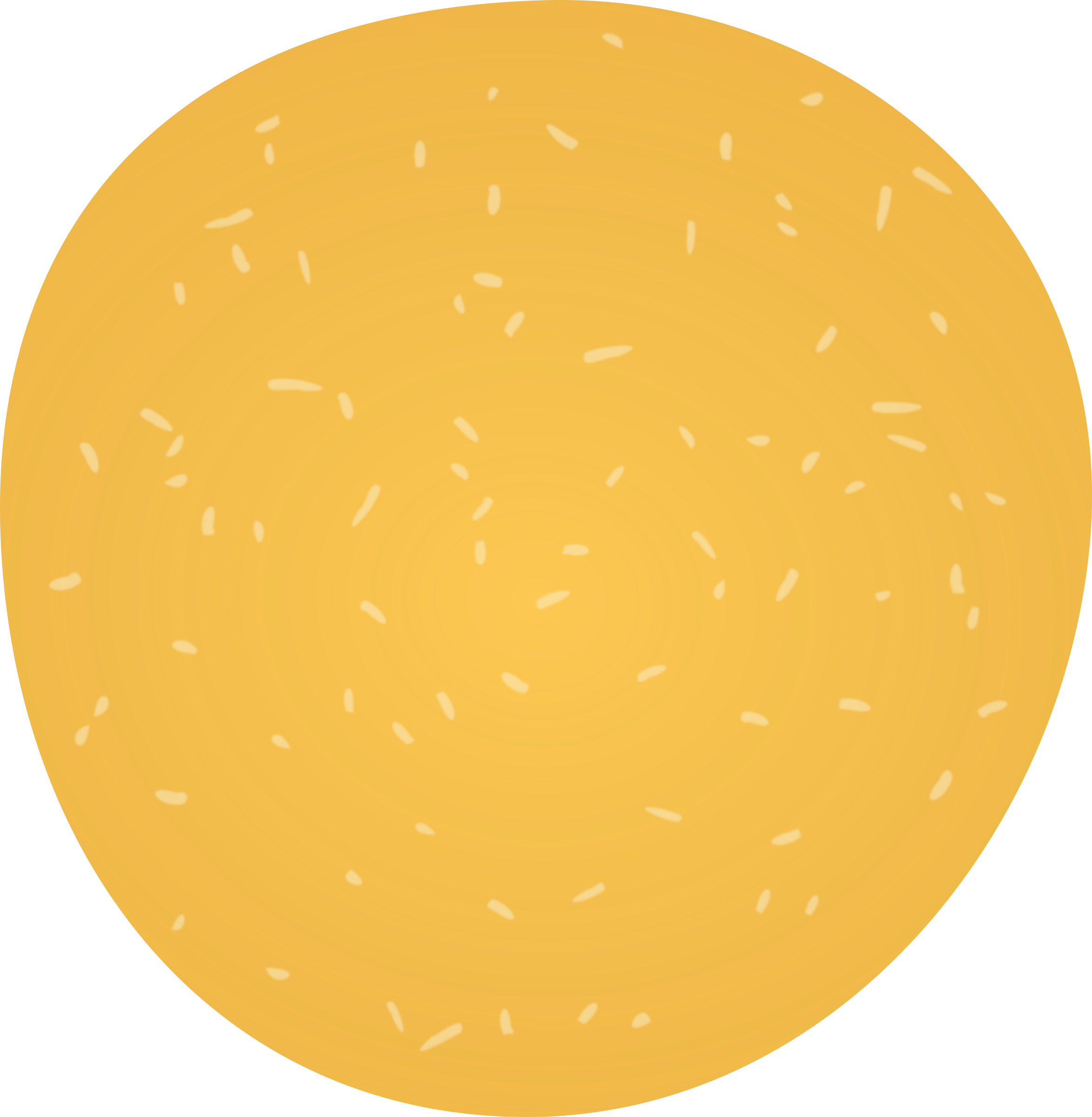 This Free Icons Png Design Of Hamburger Bun With Sesame (2346x2400), Png Download