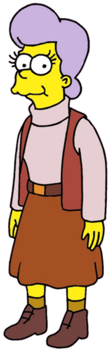Mona Simpson - Mona Simpson The Simpsons (250x736), Png Download