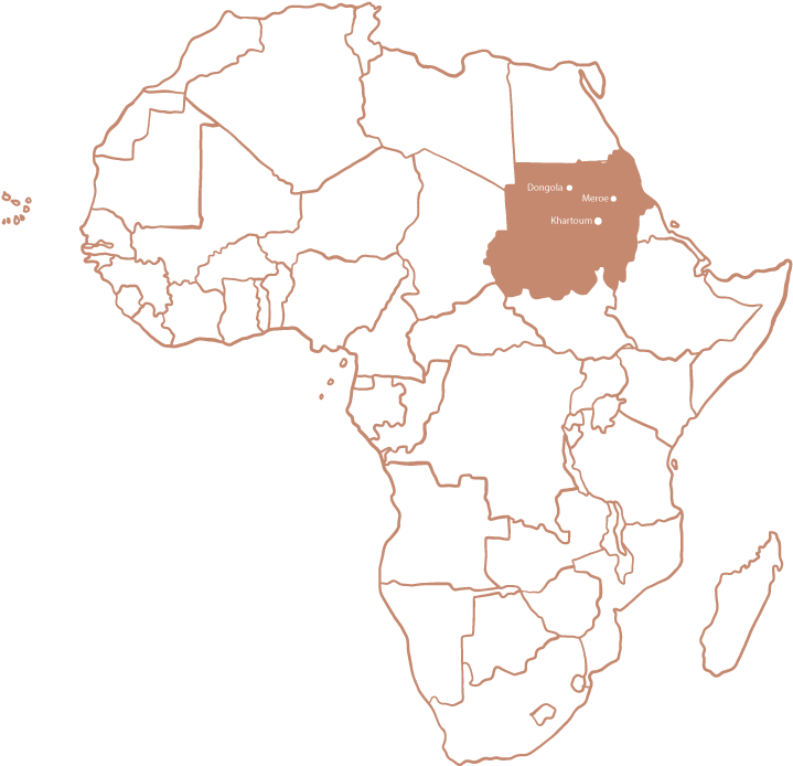 Old Dongola Is A Deserted Town In Sudan Located On - Sudan Africa Map (800x800), Png Download