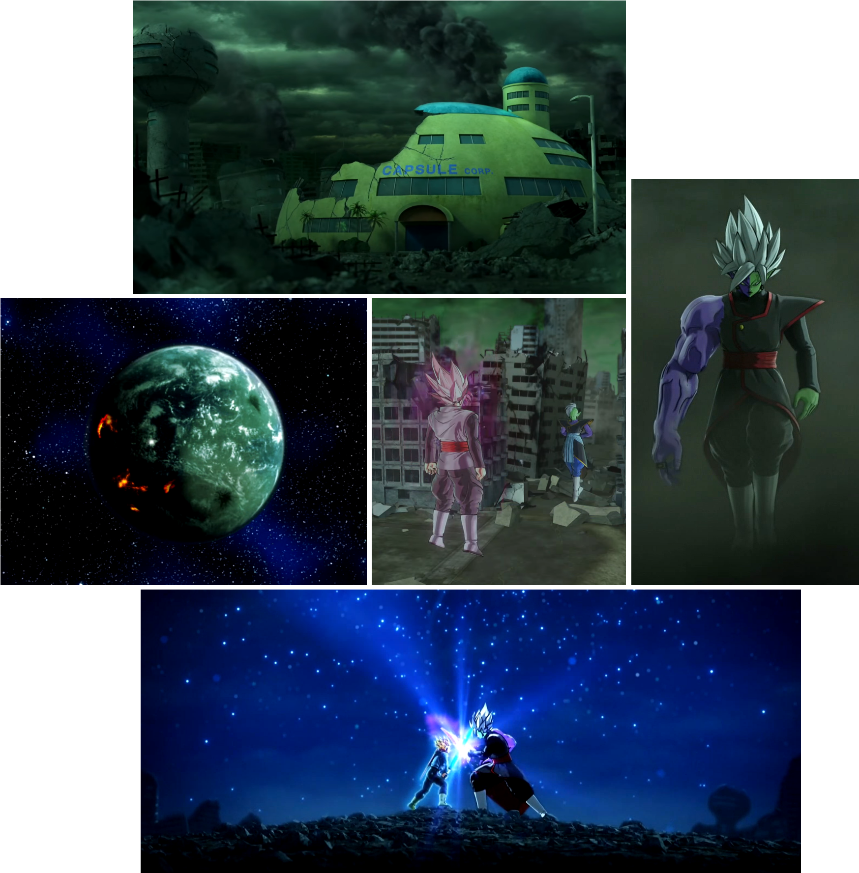 West City In Ruins - Dragon Ball Z Xenoverse 2 Zamasu Fused (1763x1792), Png Download
