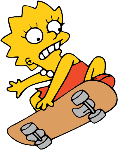Homer Simpson - Cartoon Skateboarder Png (412x519), Png Download