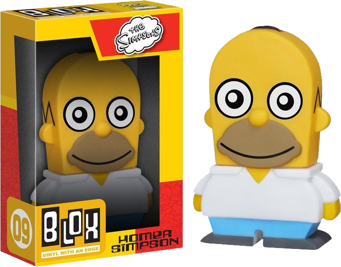 The - Homer Simpson Blox Vinyl Figure (700x548), Png Download
