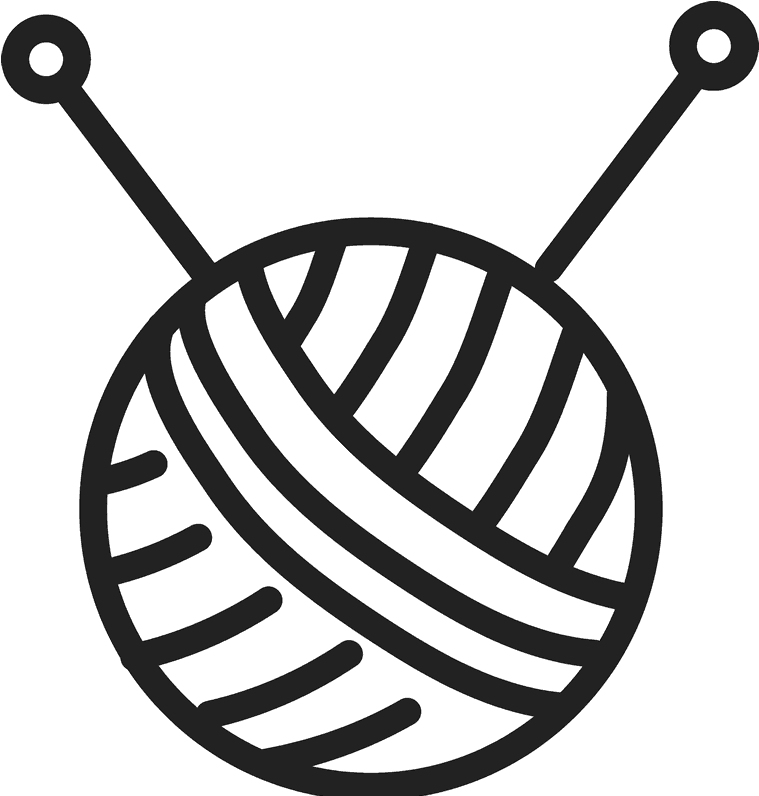 Ball Of Yarn Rubber Stamp - Yarn (800x800), Png Download