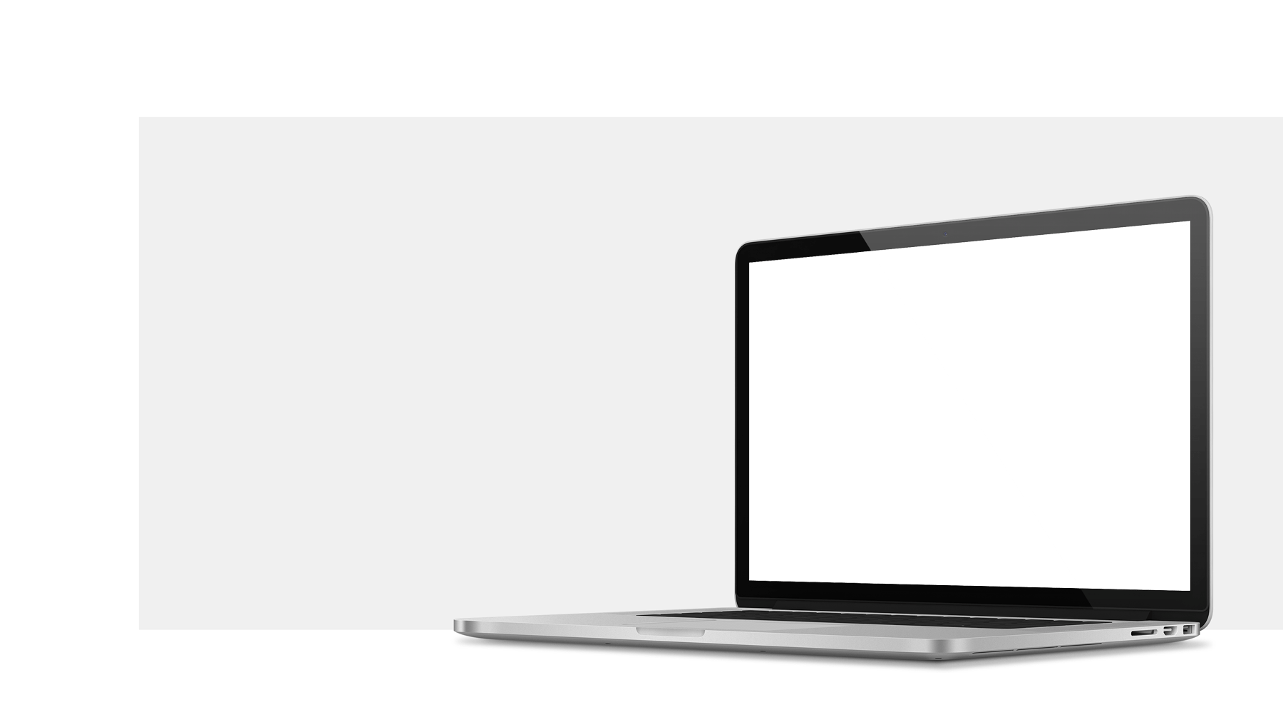 Banner Laptop Mockup - Netbook (1800x1017), Png Download