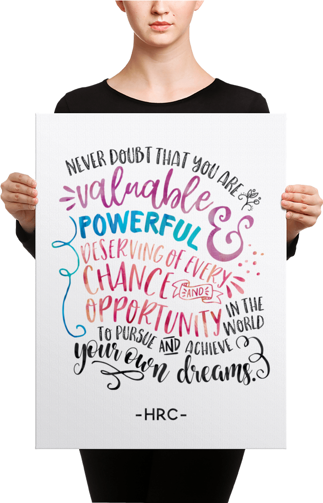 Hillary Clinton Quote / Typography - Black Mask Fawn French Bulldog Is Ready (1000x1000), Png Download