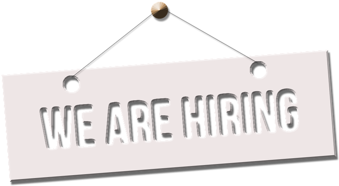 We're Hiring Fancy Being Our Next Pr And Social Superstar - We Are Hiring Black Background (810x720), Png Download