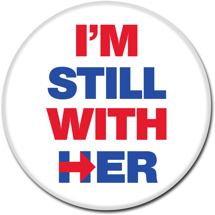 Hillary Clinton Button - Still With Her Hillary Clinton Hoodie (pullover) (800x800), Png Download