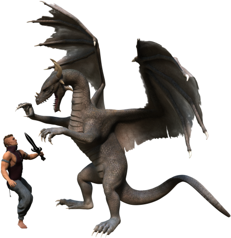 Dragon Png Transparent Image - Dragon Png Transparent (500x498), Png Download