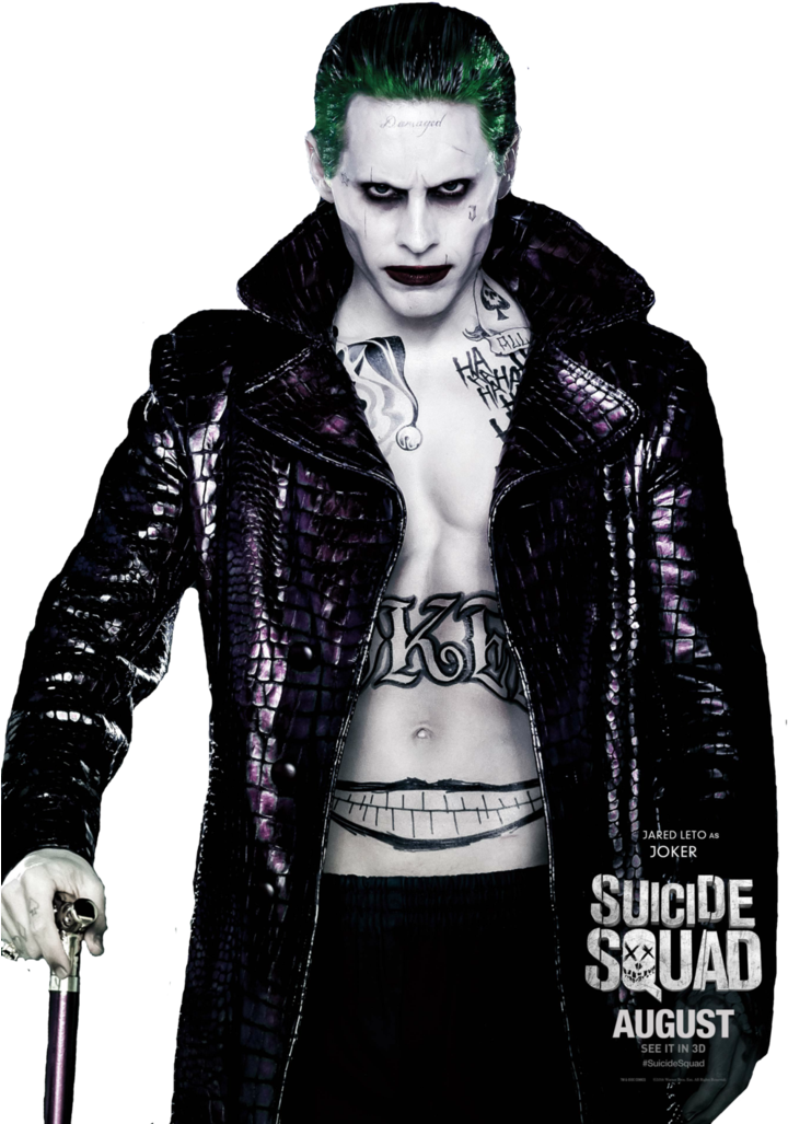 Joker Suicidé Squad Png - Suicide Squad Joker Costume Cosplay (740x1080), Png Download