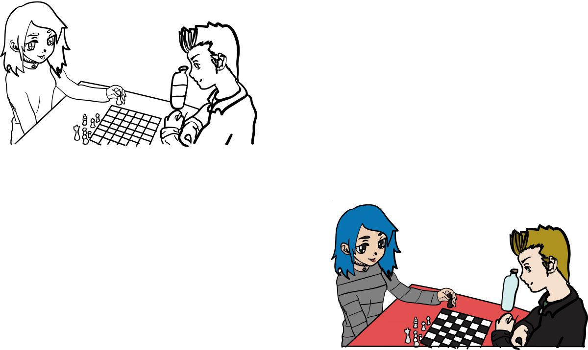 Chess - Cartoon (1200x716), Png Download