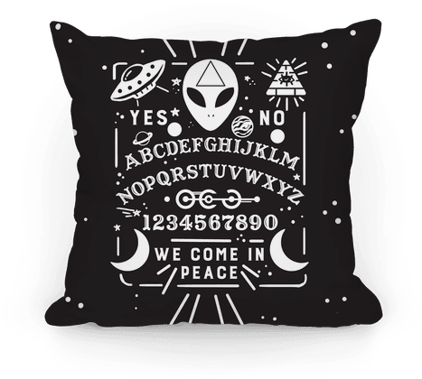 Occult Alien Ouija Board Pillow - She's Beauty She's Grace She Ll Punch You In The Face (484x484), Png Download