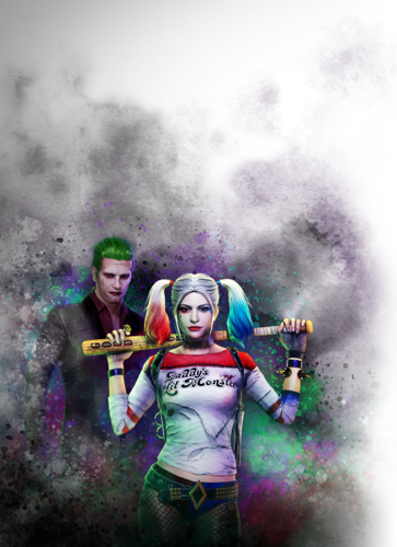Suicide Squad Promo In Game - Girl (363x500), Png Download