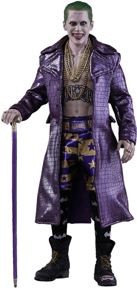 Suicide Squad Joker Png Transparent Image - Hot Toys Purple Coat Joker (600x600), Png Download