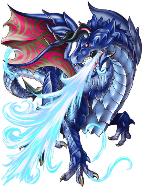 Water Fear Dragon Transparent - Mystic Dragon Blue Png (480x640), Png Download