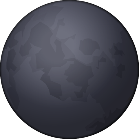 Download Dark Moon Emoji Png - Black Moon Emoji Png (480x480), Png Download