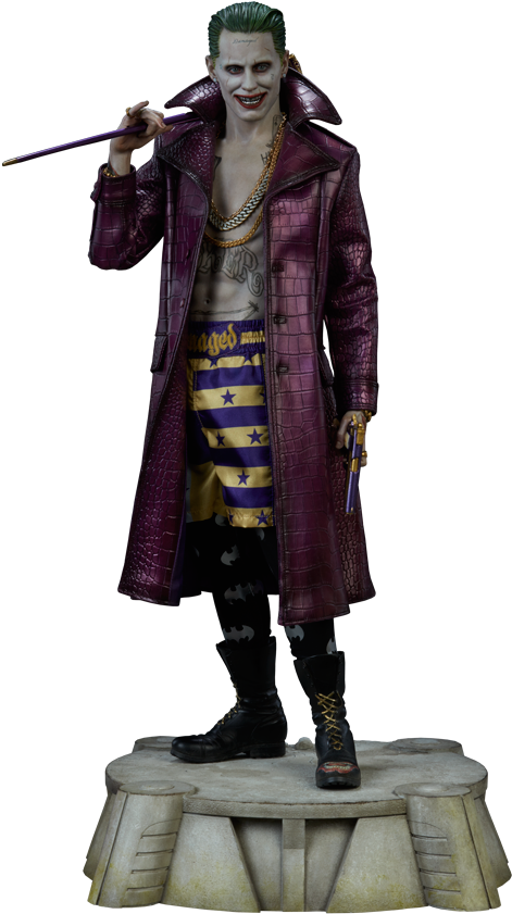 Joker Premium Format - Joker Suicide Squad Statue Sideshow (271x480), Png Download