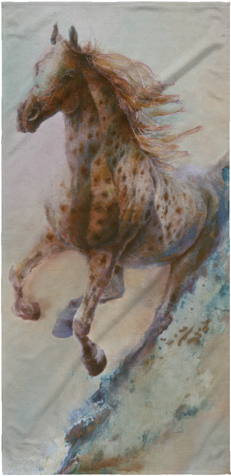 Horse Beach Towel Denton Lund - Framed Poster Prints - Appaloosa Run (running Horse) (1024x1024), Png Download