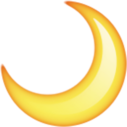Largest Collection Of Free To Edit Moon Light Reflection - Crescent (480x480), Png Download