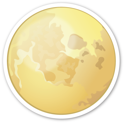 Full Moon Symbol - Wolf Cartoon Full Moon (526x528), Png Download
