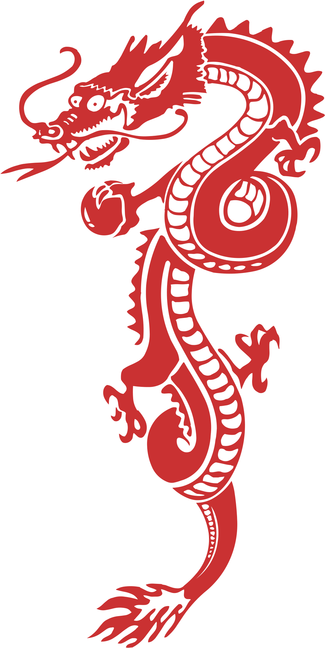 Red Dragon Logo Png Transparent - Chinese New Year Dragon Vector (2400x2400), Png Download