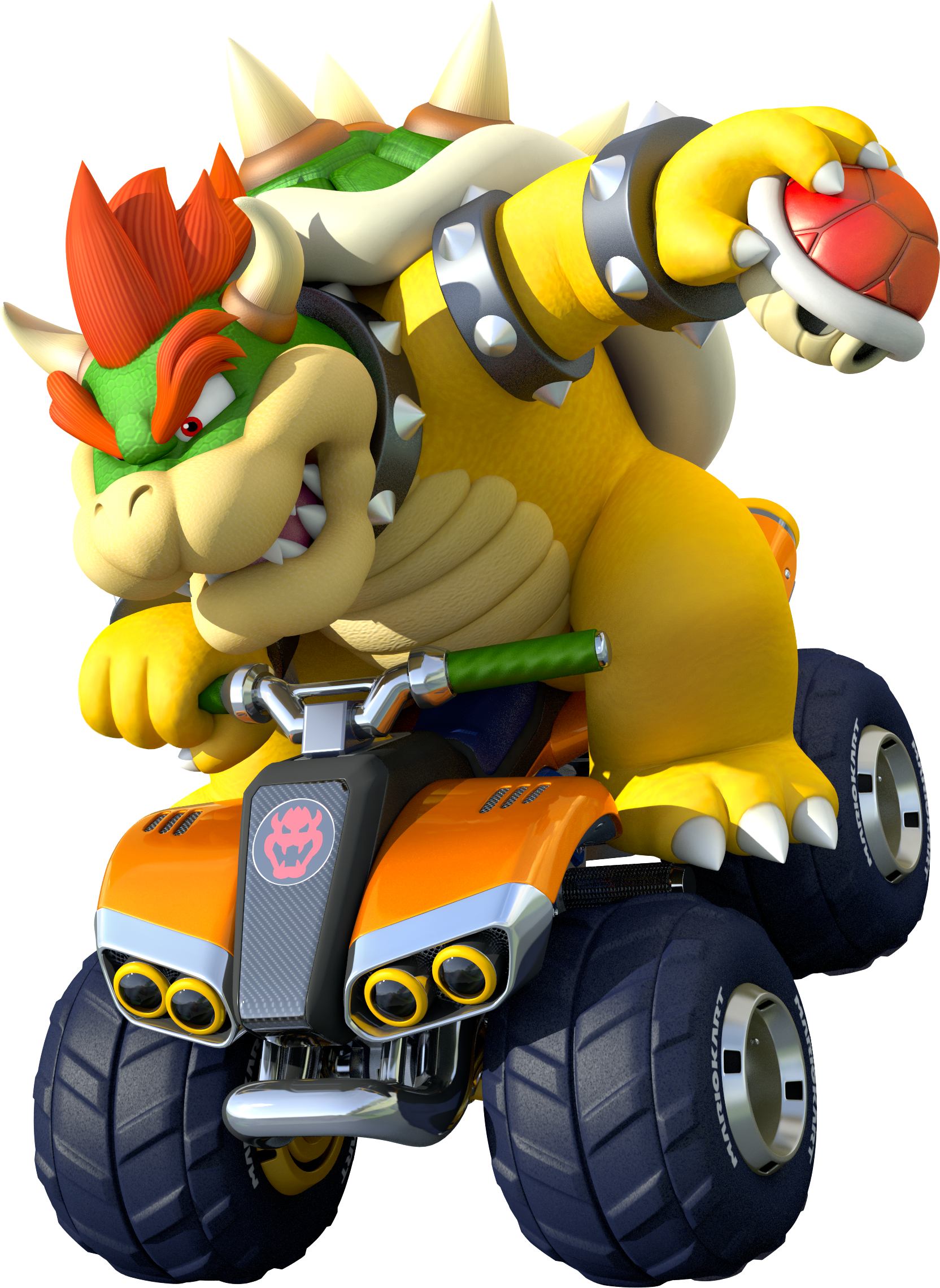 Bowser - Mario Kart 8 Deluxe Bowser (1664x2280), Png Download