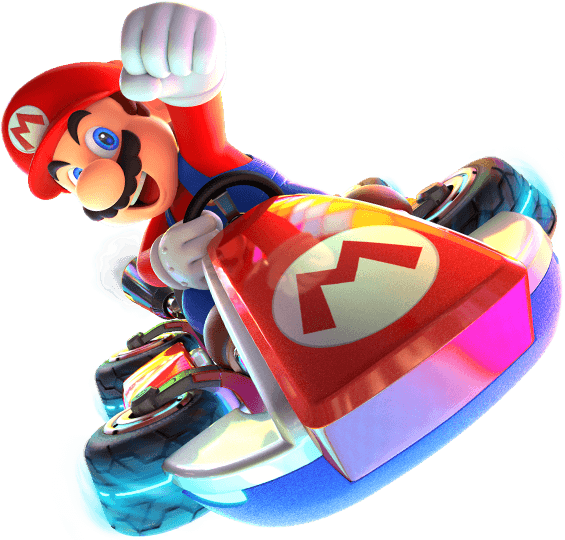 Mario Kart 8 Deluxe Png (565x540), Png Download