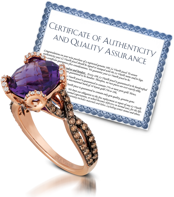 Le Vian®'s Signature And Certificate Guarantees The - Pre-engagement Ring (745x701), Png Download