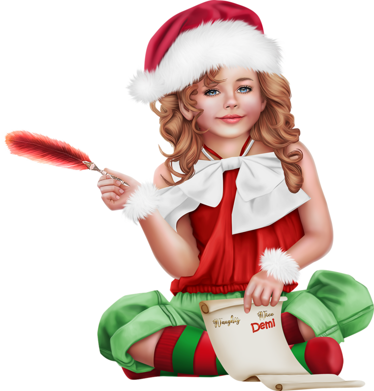Image Result For Christmas Girls Illustratie 3d - Child (765x800), Png Download