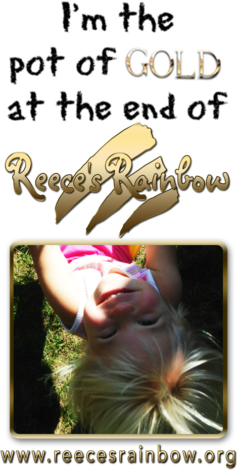 Click Here To Share Reece's Rainbow On Your Blog Thank - Pot Of Gold, For Our Little T Throw Blanket (500x945), Png Download