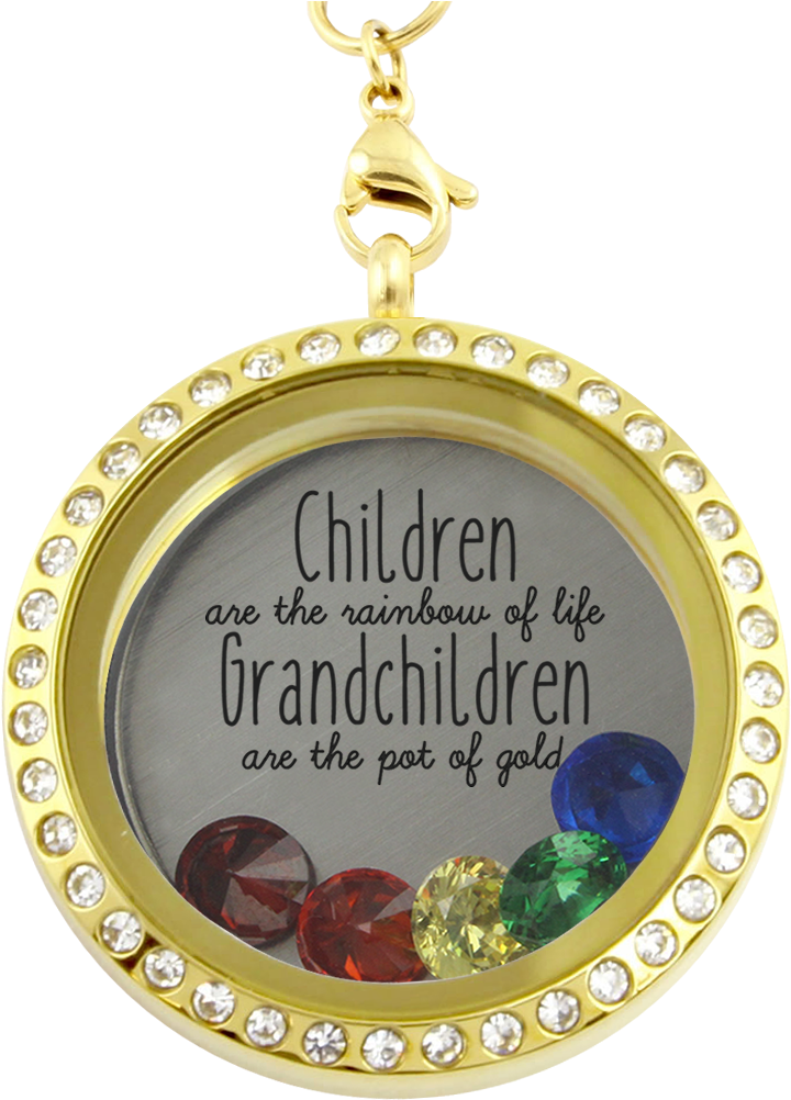 Grandchildren Are The Pot Of Gold Locket - Correctional Officers Wife Locket Necklace (1024x1024), Png Download