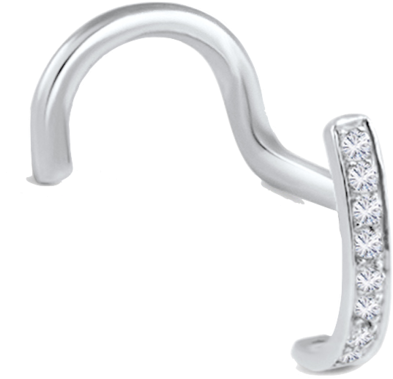 Designer Nose Pin - Colored Gold (600x581), Png Download