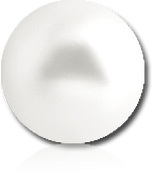 White Pearl - Circle (530x600), Png Download