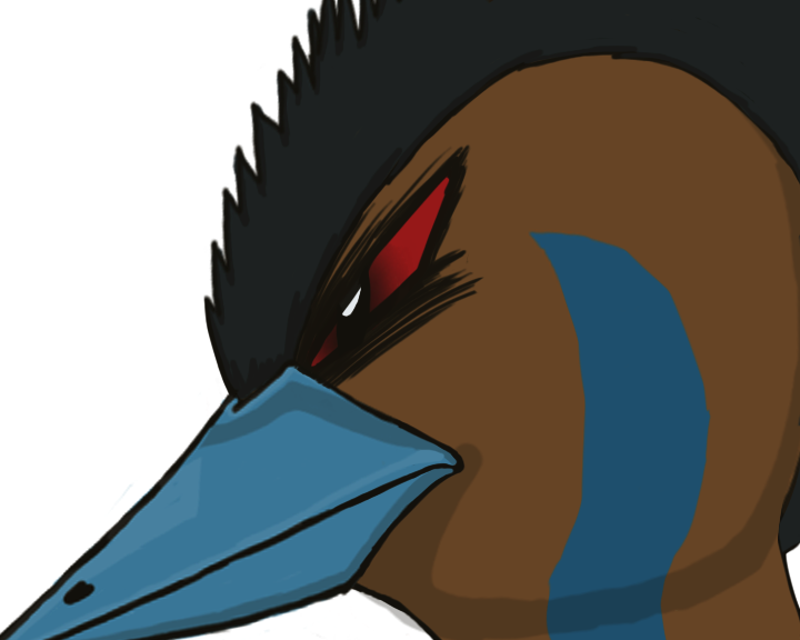 The Angry Emu Head - Woodpecker (720x576), Png Download