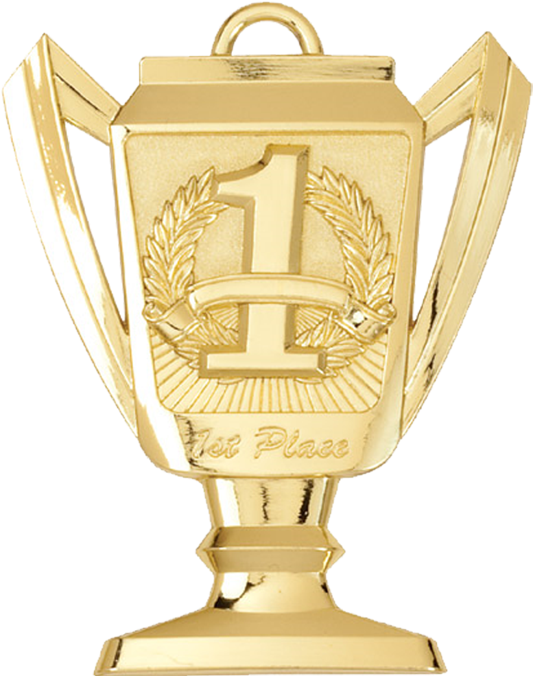 Juara Umum - 1st, 2nd & 3rd Place Trophy Cup Medal (902x984), Png Download