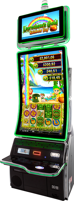 Rainbow Bay Cabinet - Slot Machine (250x674), Png Download