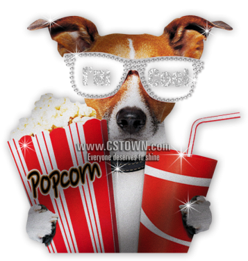 Reflective Cool Dog Crystal Transfers For Iss - Dog (450x450), Png Download