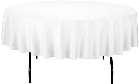 White Round Table Cloth - Lamp (700x475), Png Download