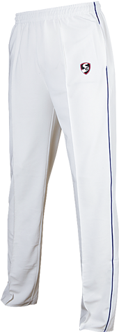 White Sg Cricket Pant - Cricket (477x498), Png Download