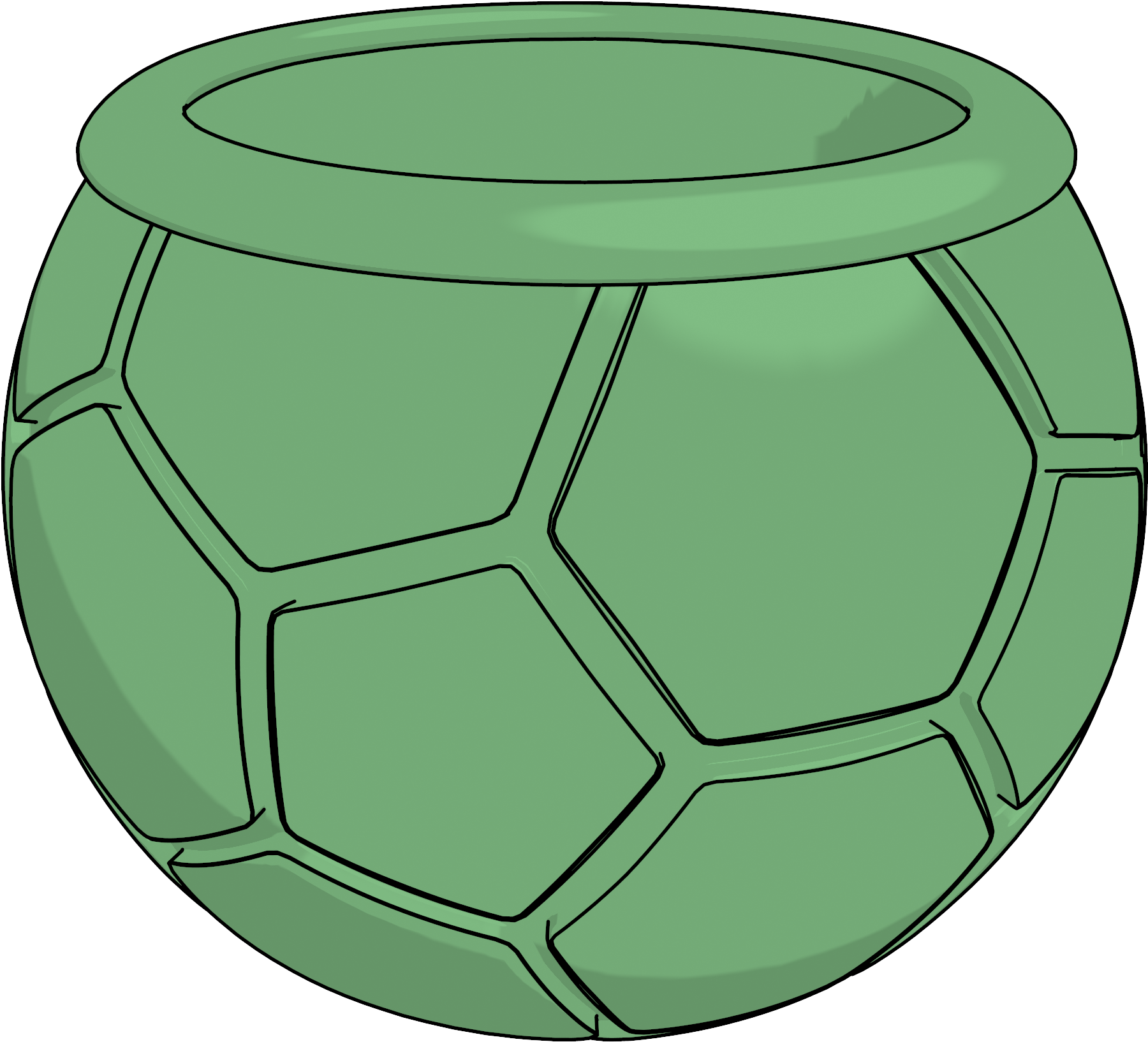 Soccer Ball Cup Clipart Png - Portable Network Graphics (1892x1715), Png Download