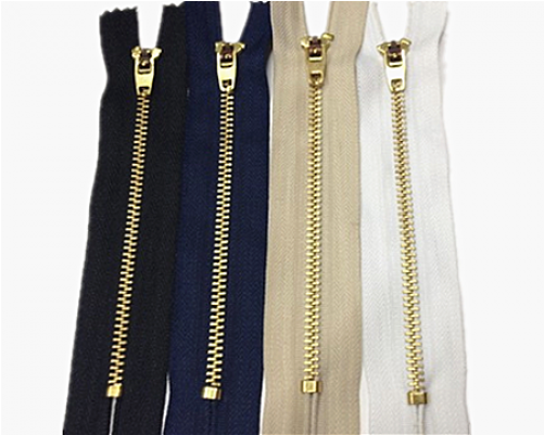 #3 Metal Zipper Close End 6" - #3 Metal Zipper (500x612), Png Download