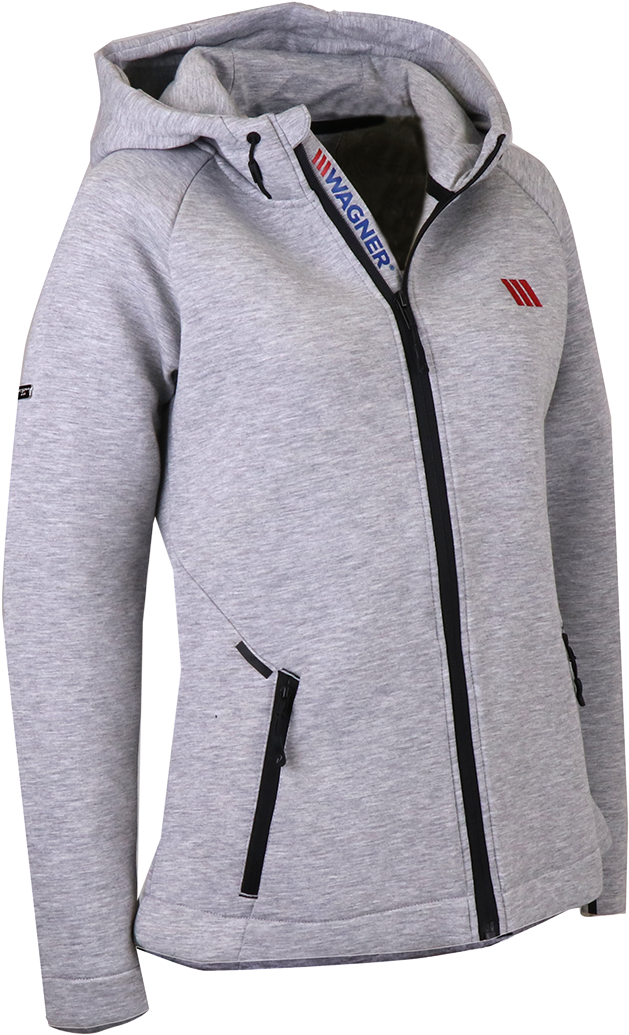 Women's Full Zip Sweat Jacket - Hoodie (1100x1100), Png Download