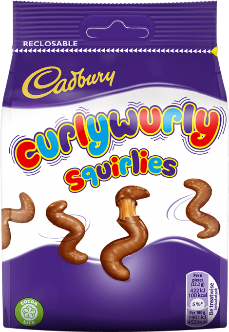 Cadbury Curly Wurly Squirlies (600x1022), Png Download