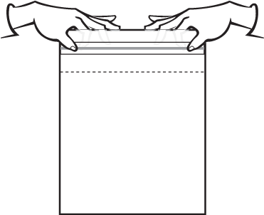 Press To Close Zipper - Tempo (390x390), Png Download