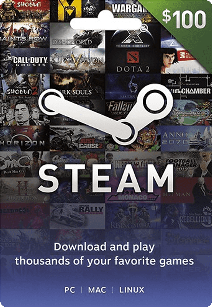 265kib, 900x1020, Steam Gift Card 100[1] - $15 Steam Card (900x1020), Png Download