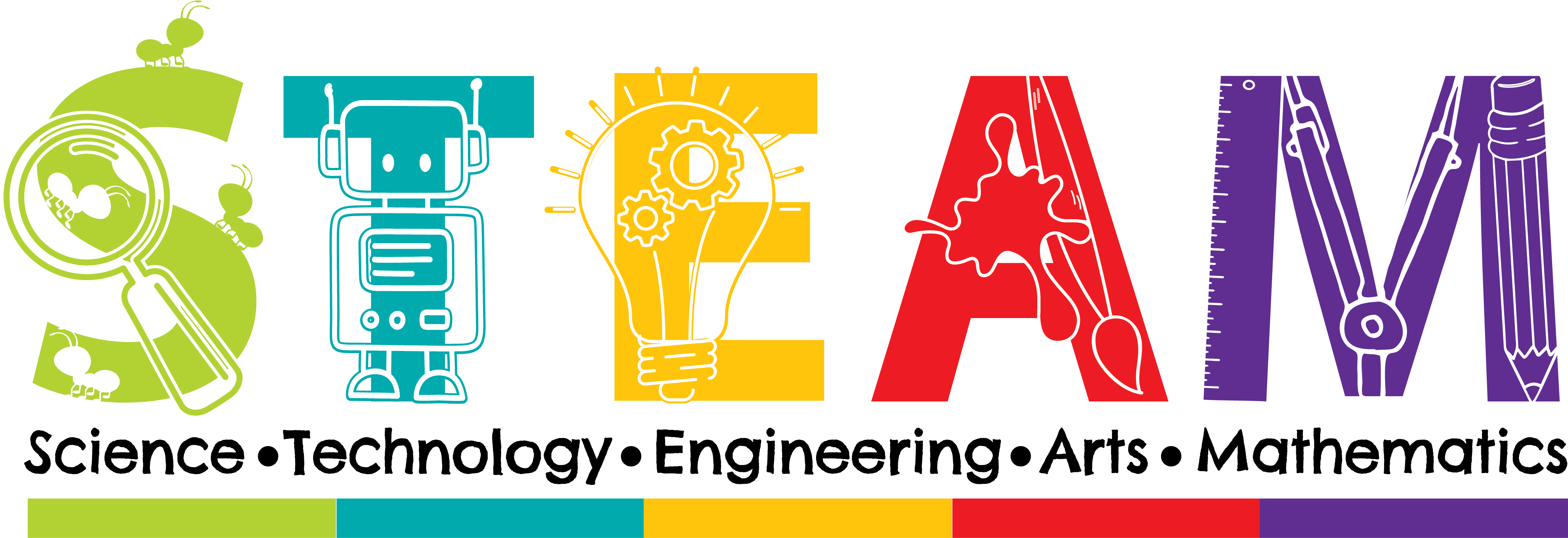 Steam Logo Rvsd-01 - Early Learning Coalition Of Manatee County (4389x1644), Png Download