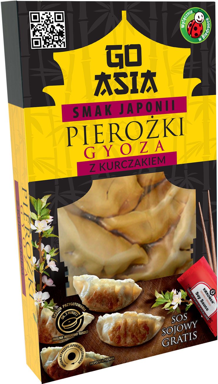 Gyoza Dumplings With Chicken - Pierożki Gyoza Z Kurczakiem (801x1363), Png Download