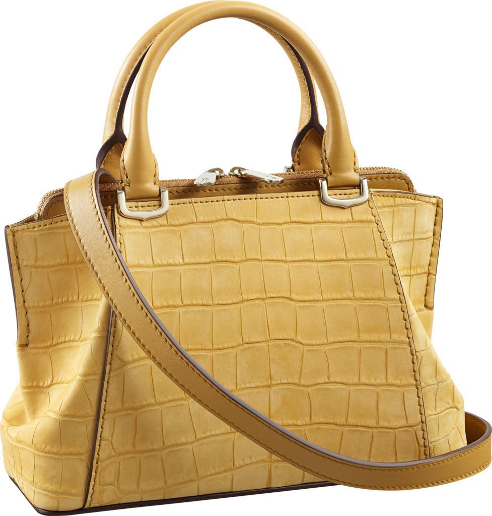 C De Cartier Bag, Mini Modelcitrine Nubuck Alligator - Cartier (977x1024), Png Download