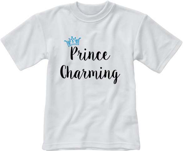 Baby Onesie Prince Charming - Printed V Neck Shirt (600x600), Png Download