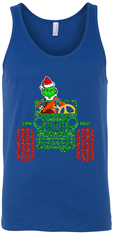 The Grinch Driving Jeep Dr - Shirt (1024x1024), Png Download