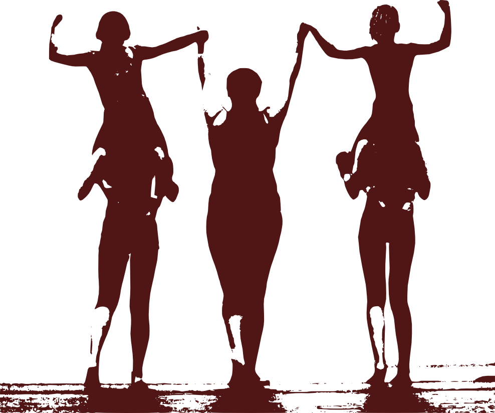 Friends - Friendssilhouette - Silhouette (988x824), Png Download